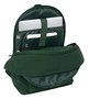 Safta Mochila Basics Sac à dos double pour ordinateur portable 15,6 pouces avec chargeur USB, vert, 31 x 44 x 18 cm