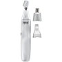 Wahl 5545-2416 - Tondeuse et coupe-poils hygiénique pour nez, oreilles, sourcils et corps - 3 têtes interchangeables - Ergonomique et lavable