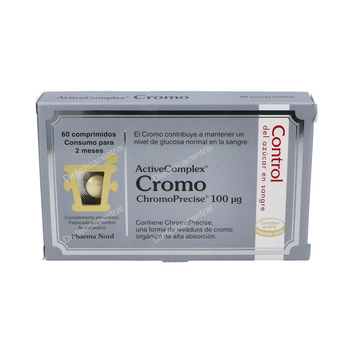 PHARMA NORD Activecomplex Cromo 100mcg 60 comprimés PHARMA NORD Activecomplex Cromo 100mcg 60 comprimés