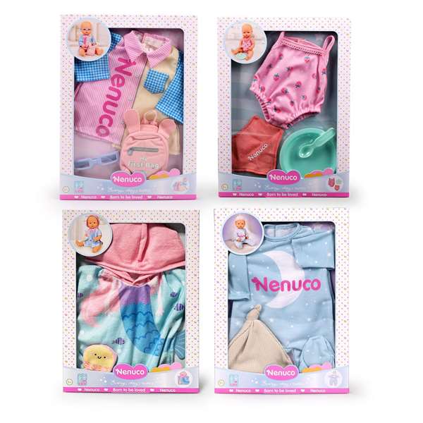 Famosa Nenuco 42cm - Vêtements quotidiens pour poupée - Modèles assortis Famosa Nenuco 42cm - Vêtements quotidiens pour poupée - Modèles assortis