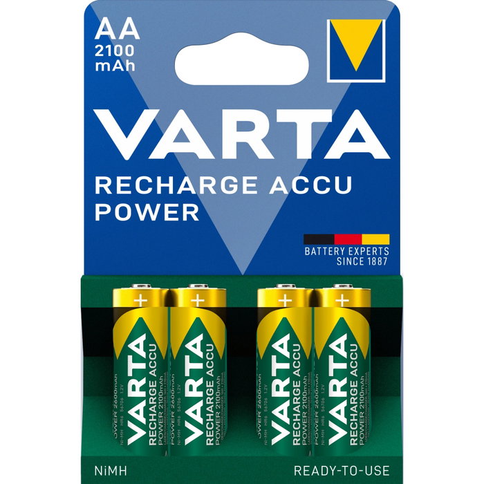 Varta Accu Power AA rechargeables 2100 mAh (lot de 4) Varta Accu Power AA rechargeables 2100 mAh (lot de 4)