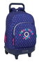 Benetton Sac à dos grand à roulettes compact et extensible Drop 33x45x22 cm - Sac à dos trolley pour voyage