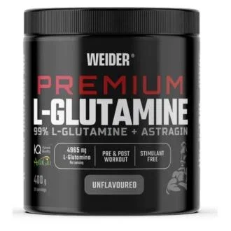Weider L-Glutamine + Astragin Neutre 400 g - Complément alimentaire pour la récupération musculaire Weider L-Glutamine + Astragin Neutre 400 g - Complément alimentaire pour la récupération musculaire