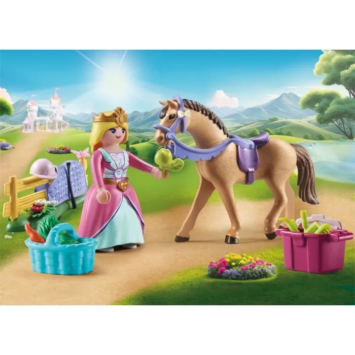 Playmobil 71801 - Princesse Cavalière Magic avec Cheval et Matériel Équestre - 39 Pièces - Jeu de Construction - À Partir de 4 Ans