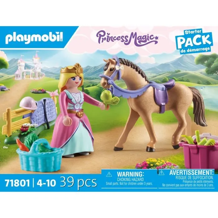Playmobil 71801 - Princesse Cavalière Magic avec Cheval et Matériel Équestre - 39 Pièces - Jeu de Construction - À Partir de 4 Ans