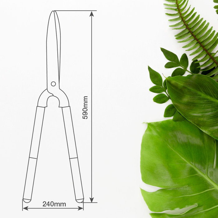 Taille-haie fixe avec lame en acier 190mm