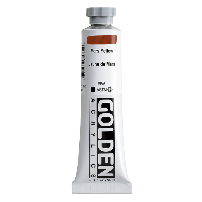 Golden Peinture Acrylique Heavy Body Jaune Mars 59 ml Golden Peinture Acrylique Heavy Body Jaune Mars 59 ml
