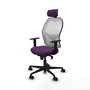 Chaise de Bureau avec Appui-tête Piqueras y Crespo 1D036N2 Violet