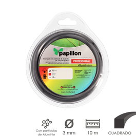 PAPILLON Fil Nylon/Aluminium Carré Professionnel Ø 3,0 mm - 10 m