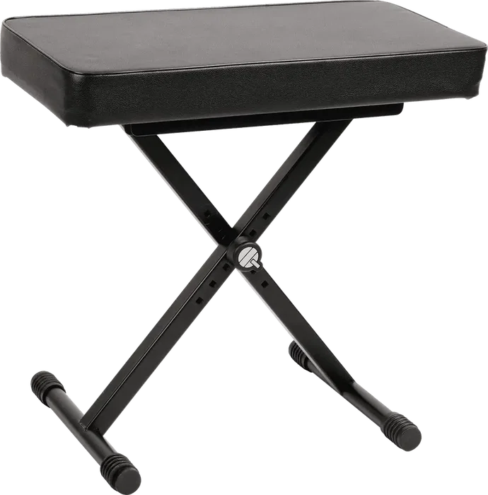 QUIKLOK Banquette Piano X "Quality Line" Noire Réglable en Hauteur 465-640 mm Pliable Charge Max 112 kg