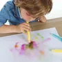 SES CREATIVE - Kit de feutres aérographes soufflables Blow, changement de couleur blanc, activité de coloriage et peinture manuelle éducative pour enfants à partir de 5 ans