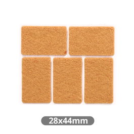 GSC Evolution Set de 5 feutres adhésifs carrés 28x44mm - Marron