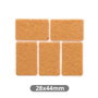 GSC Evolution Set de 5 feutres adhésifs carrés 28x44mm - Marron