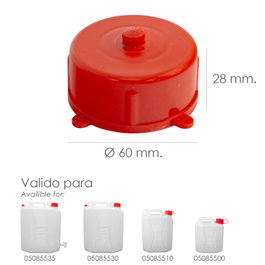WOLFPACK LINEA PROFESIONAL Bouchon pour Bidon Alimentaire Ø 60 mm