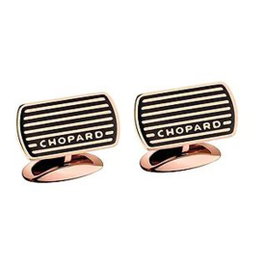 Chopard Classic Racing Boutons de manchette Or rose et laque noire 95014-0034