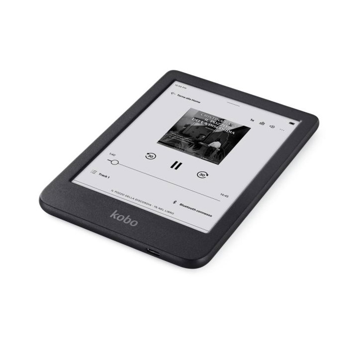 Kobo Clara BW - Liseuse électronique 6 pouces avec écran E Ink Carta, rétro-éclairage réglable et Wi-Fi - Noir (N365-KU-BK-K-EP)