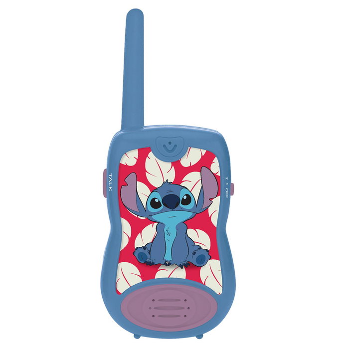 Lexibook Walkie Talkies Disney Stitch 200 mètres - Communication sans fil pour enfants à partir de 3 ans - Modèle TW12D
