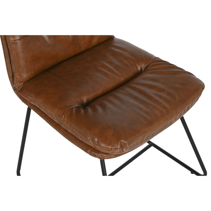 Chaise de Salle à Manger Home ESPRIT Cuir synthétoqie Métal 71 x 49 x 90 cm Chaise de Salle à Manger Home ESPRIT Cuir synthétoqie Métal 71 x 49 x 90 cm
