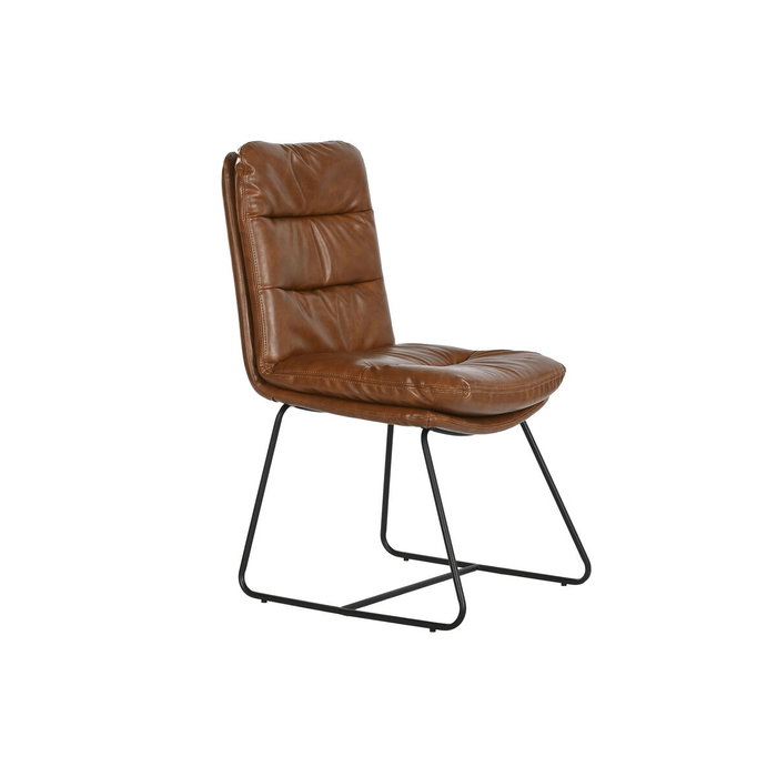 Chaise de Salle à Manger Home ESPRIT Cuir synthétoqie Métal 71 x 49 x 90 cm Chaise de Salle à Manger Home ESPRIT Cuir synthétoqie Métal 71 x 49 x 90 cm