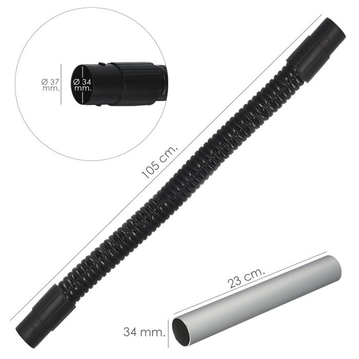 Wolfpack Linea Profesional Tube avec lance pour aspirateur à cendres 1200W Wolfpack Linea Profesional Tube avec lance pour aspirateur à cendres 1200W