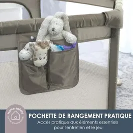 Dreambaby - Parc d'activités Explore Deluxe pour bébé, 6 côtés, base en tissu et cadre rembourré, 140 cm de diamètre, 70 cm de hauteur, couleur taupe
