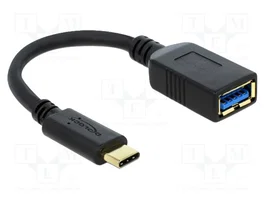 DELOCK Câble USB A vers USB C 0,15m 5Gbps noir