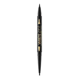 Eveline Cosmetics Eyeliner en gel Ultra Black à double terminaison
