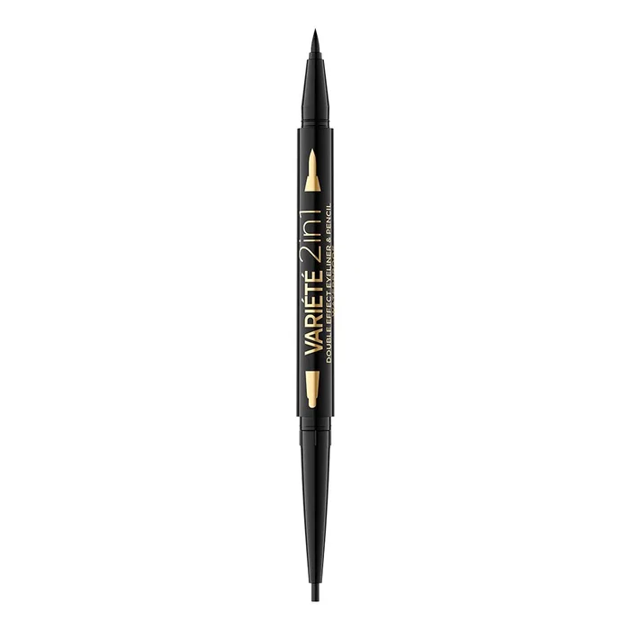 Eveline Cosmetics Eyeliner en gel Ultra Black à double terminaison Eveline Cosmetics Eyeliner en gel Ultra Black à double terminaison