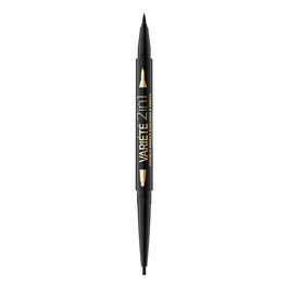 Eveline Cosmetics Gel Eyeliner Double Embouts - Ultra Black - Eyeliner en Gel pour les Yeux