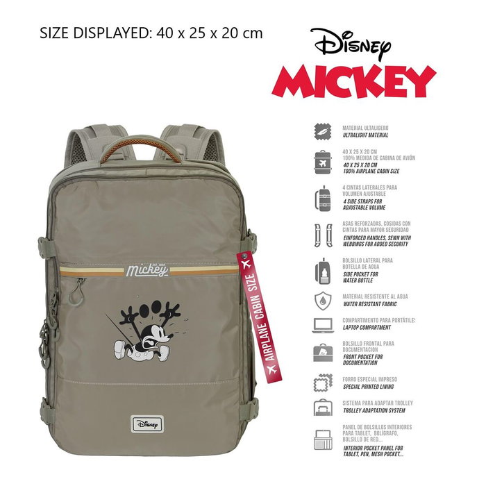 Sac à dos Multi-usage Mickey Mouse Kaki Cabine