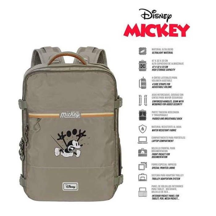 Sac à dos Multi-usage Mickey Mouse Kaki Cabine