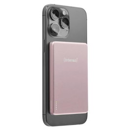 Intenso 7344023 Powerbank 5000 mAh avec charge MagSafe, Sortie USB-C 20 W, Couleur Rose