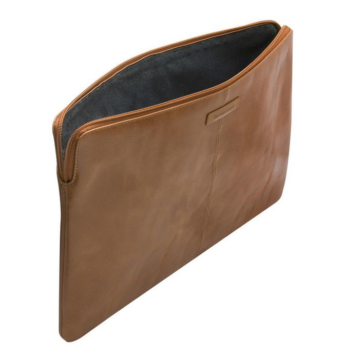 dbramante1928 Skagen Pro - Housse d'ordinateur portable en cuir pleine fleur avec rembourrage, pour PC et MacBook jusqu'à 14 pouces