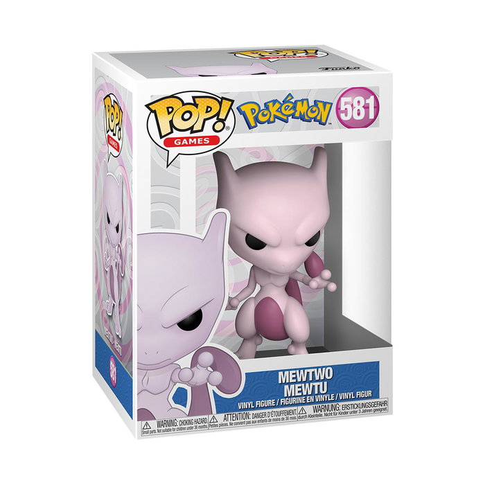 Funko Pop Figurine Mewtwo Pokémon 63254 - Figurine de Collection en Vinyle d'Environ 9,5 cm