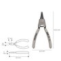 WOLFPACK LINEA PROFESIONAL Pince pour anneaux extérieurs droits 125 DIN 5254