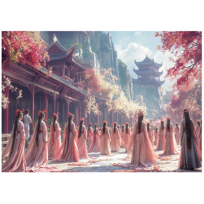 Educa Puzzle 1000 pièces Las Geishas avec colle FIX PUZZLE®