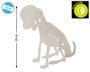 Atosa Chien Squelette Décoratif Brille dans le Noir