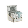 Coffret Bébé Home ESPRIT Bleu Vert Rose Polyester (3 Unités)
