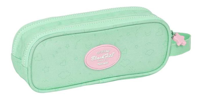 Safta Moon - Porte-tout double rangement recyclé noir 21x8x6 cm - Age minimum recommandé 3 ans - Produit en langue espagnole