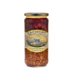 CACHOPO Lentilles Estofadas Bio 720g Conserve Préparée