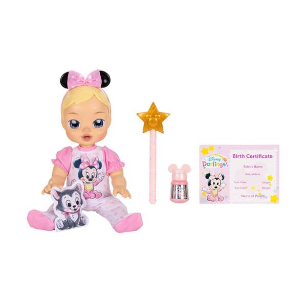 Jakks Pacific Poupée Interactive Minnie Mouse Disney Darlings 30 cm