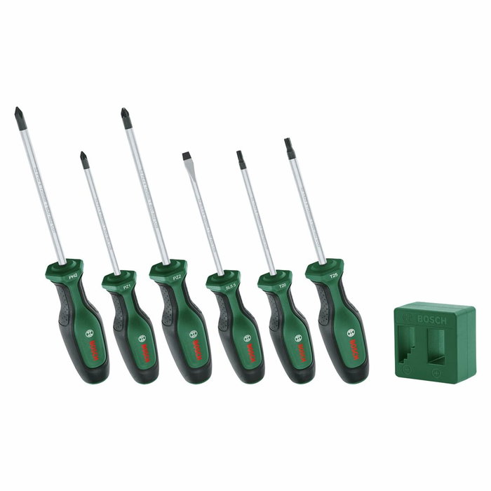 Bosch Set de 6 tournevis Premium avec magnétiseur Bosch Set de 6 tournevis Premium avec magnétiseur