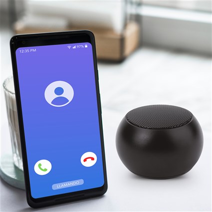 Elbe ALT-N70-TWS - Mini Enceinte Bluetooth 3W Noir, Compatible TWS pour Son Stéréo, Autonomie 4h, Compacte avec Fonction Selfie et Micro