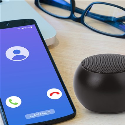 Elbe ALT-N70-TWS - Mini Enceinte Bluetooth 3W Noir, Compatible TWS pour Son Stéréo, Autonomie 4h, Compacte avec Fonction Selfie et Micro