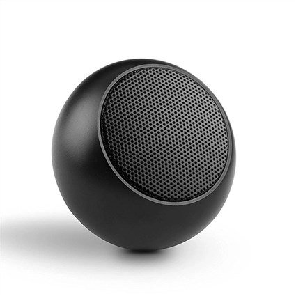 Elbe ALT-N70-TWS - Mini Enceinte Bluetooth 3W Noir, Compatible TWS pour Son Stéréo, Autonomie 4h, Compacte avec Fonction Selfie et Micro