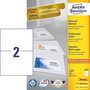 Avery Zweckform Étiquettes autocollantes A4 210 x 148 mm - 100 feuilles référence 3655 pour impression laser et jet d'encre