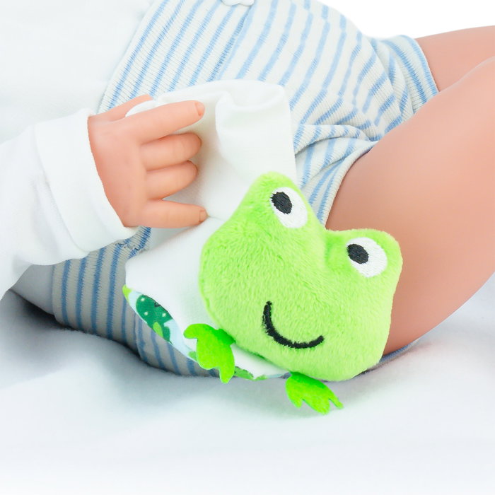 Marina&Pau - Poupée articulée Luka Fun Socks 1249 de 45 cm avec braguette, chapeau, chaussettes, peluche et boîte de présentation