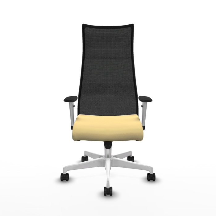 Piqueras y Crespo Chaise de Bureau Albacete Crème et Noir