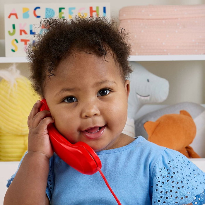Fisher-Price Téléphone animé rouge Édition 80e anniversaire Fisher-Price Téléphone animé rouge Édition 80e anniversaire