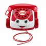 Fisher-Price Téléphone animé rouge JGG97 - Célébration 80e anniversaire Mattel - Jouet d'éveil avec cadran rotatif pour bébé à partir de 12 mois